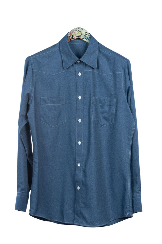 WOV Western Chambray Bamboo Button Up